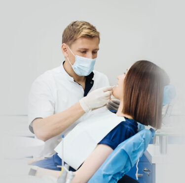 East York dentist during dental treatment