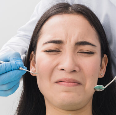 Girl treating their teeth at East York dental clinic